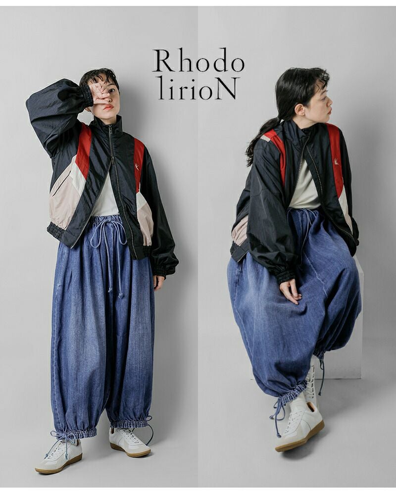 RHODOLIRION ロドリリオン バルーン ユニタード デニム パンツ
