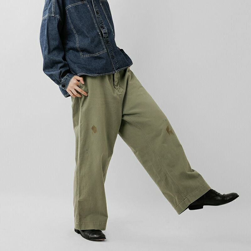 チマラUNISEX MILITARY TROUSERS (PLEASE限定) chimala BELGIAN WAIST GATHERING CARGO PANTS | PLEASE
