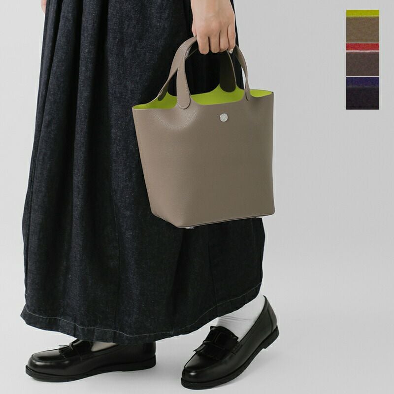 ORCIVAL オーチバル オーシバル ダブルフェイスレザー ハンドバッグ or