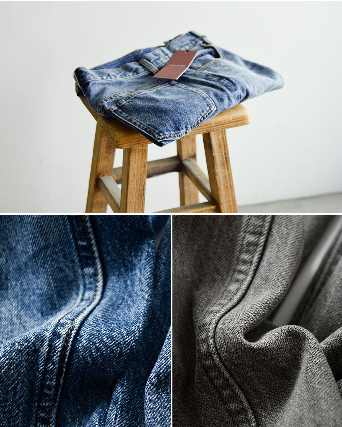 CREDONA クレドナ コットン デニム パンツ “THE C EVERYDAY DENIM