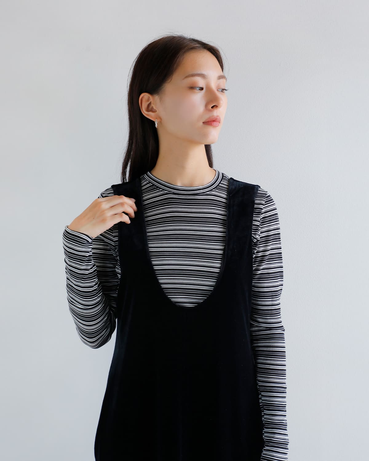 kiehtova キエトヴァ シアー ボーダー トップス “SHEER BORDER TOPS