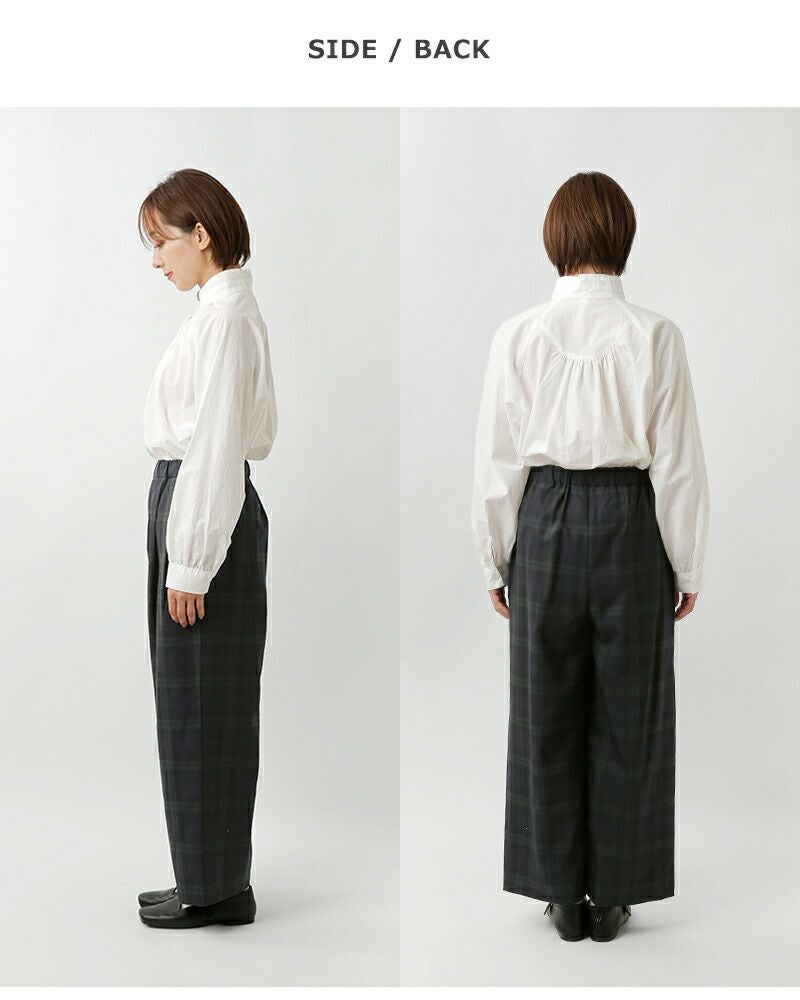40%OFF】TRAVAIL MANUEL トラバイユマニュアル ウールトロ チェック 2