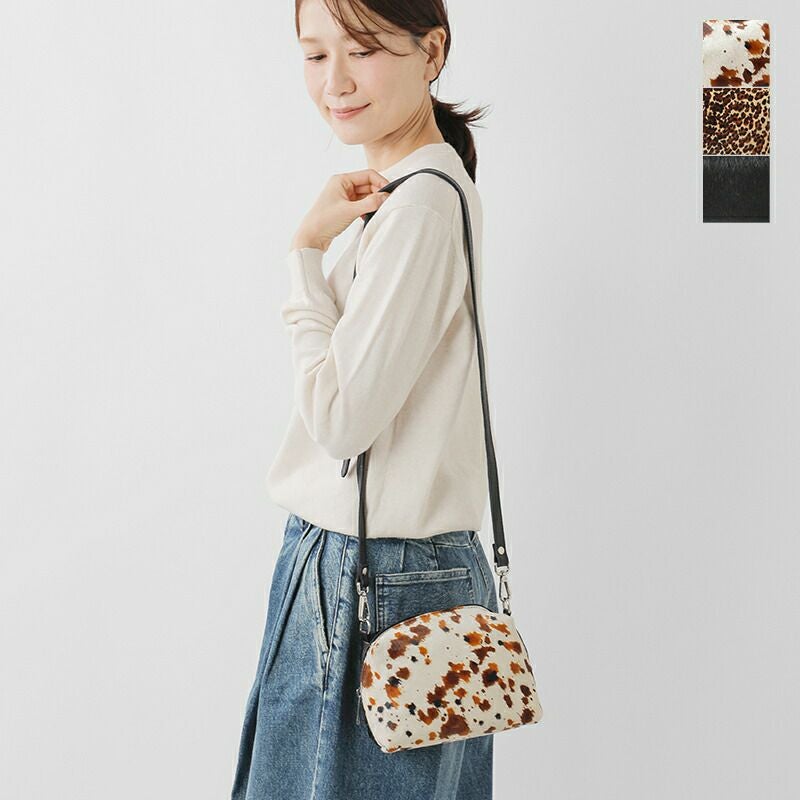 60%OFF】FERCHI フェルチ カウレザー ハラコ ショルダー バッグ 33009