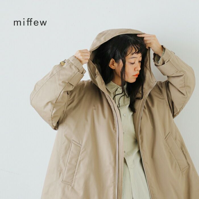 30%OFF】miffew ミフュー テントライン ジップアップ ダウン コート