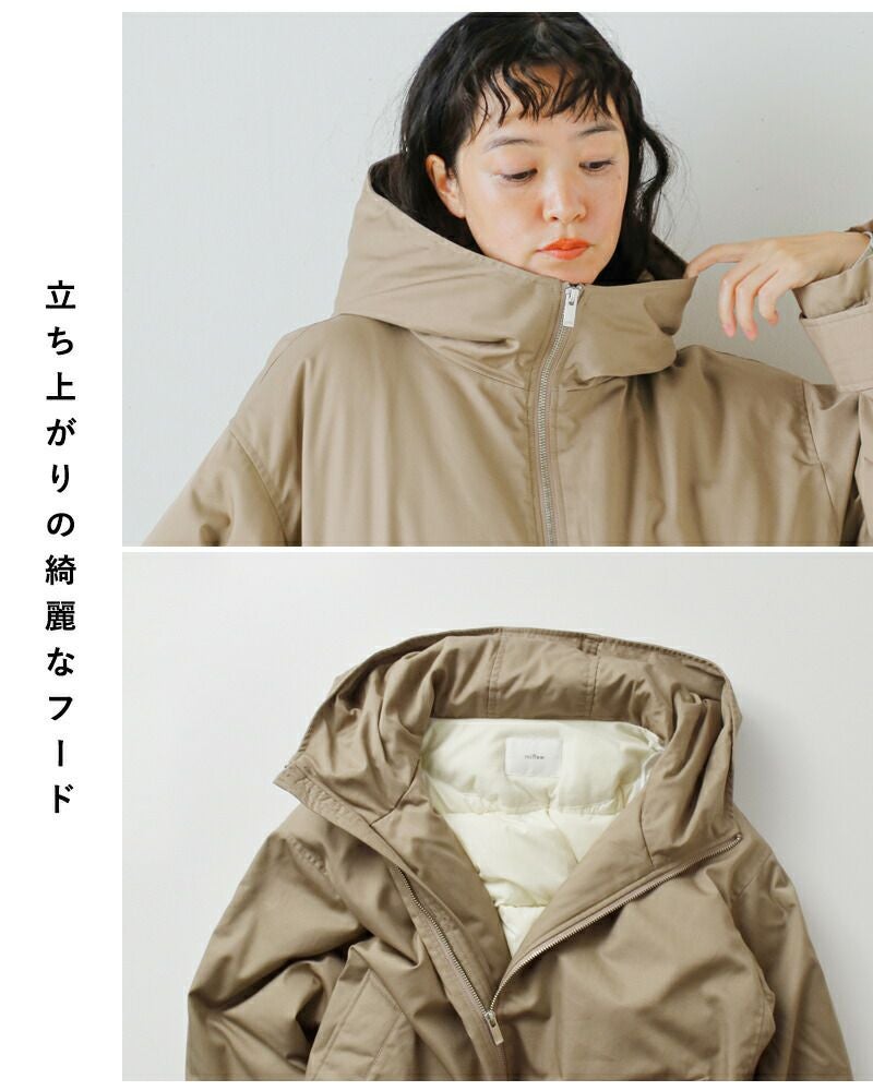 30%OFF】miffew ミフュー テントライン ジップアップ ダウン コート