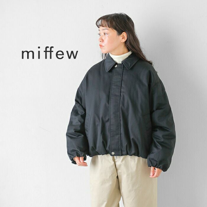 30%OFF】miffew ミフュー ワイド スクエア ジップ アップ ダウン