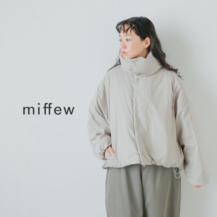 30%OFF】miffew ミフュー 撥水 帯電防止 スタンドカラー ダウン