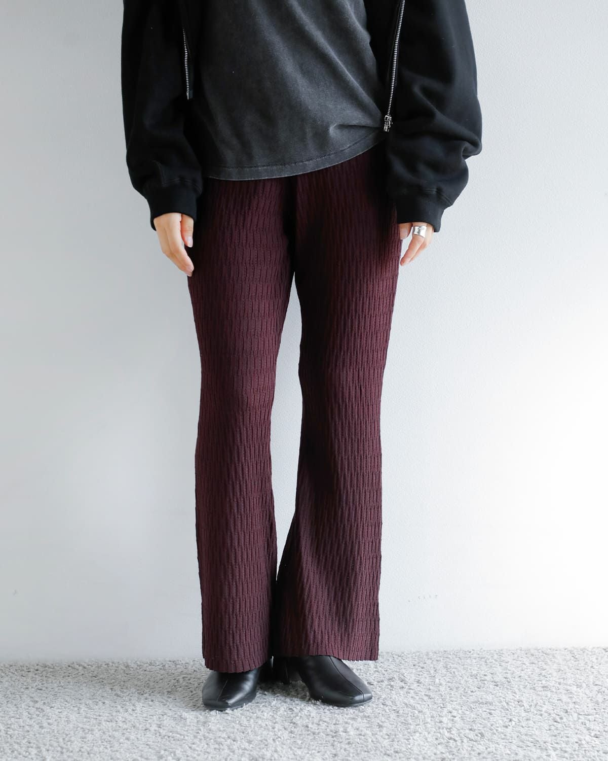 50%OFF】anuke アンヌーク ニット フレア レギンス “Knit Flare