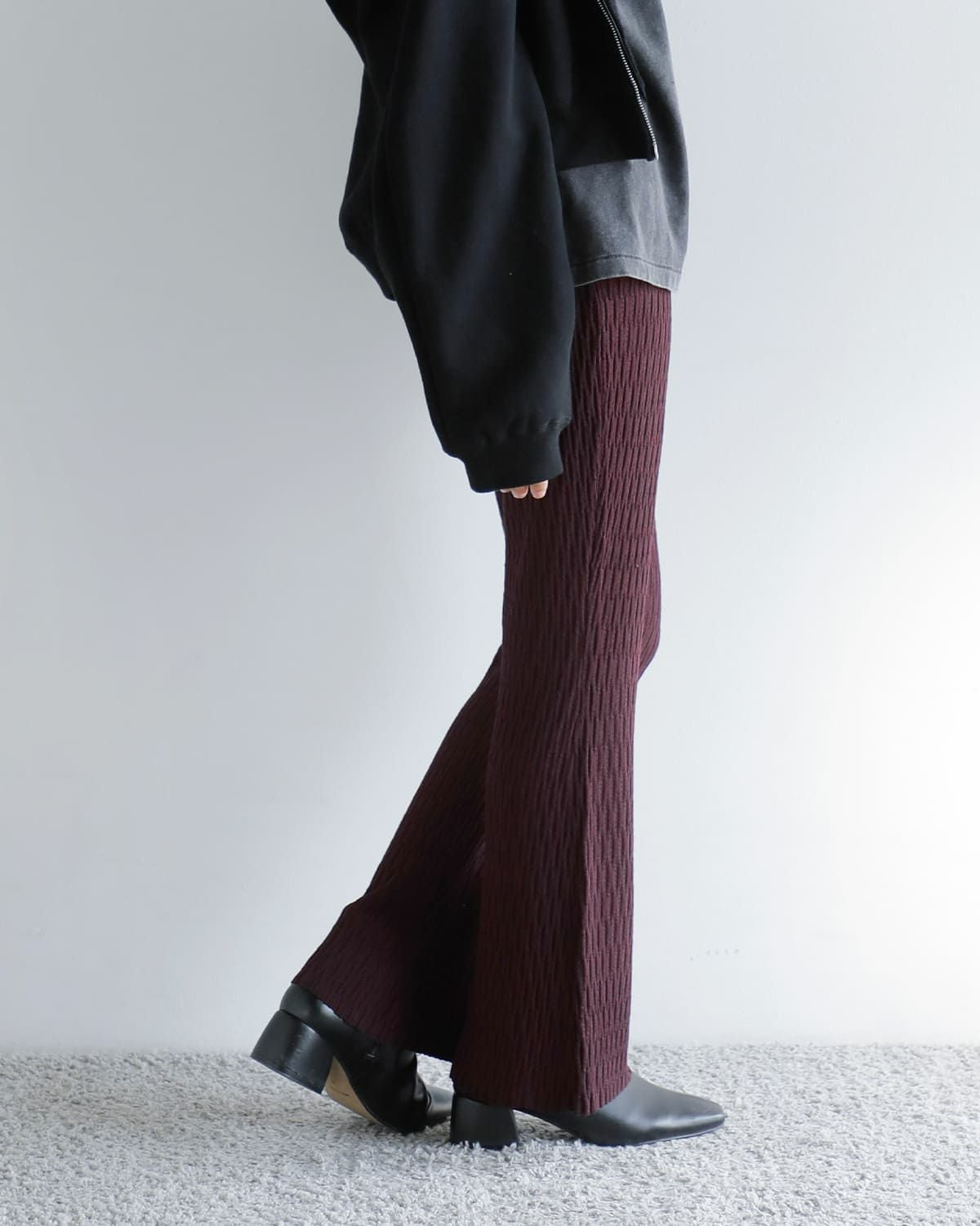 50%OFF】anuke アンヌーク ニット フレア レギンス “Knit Flare