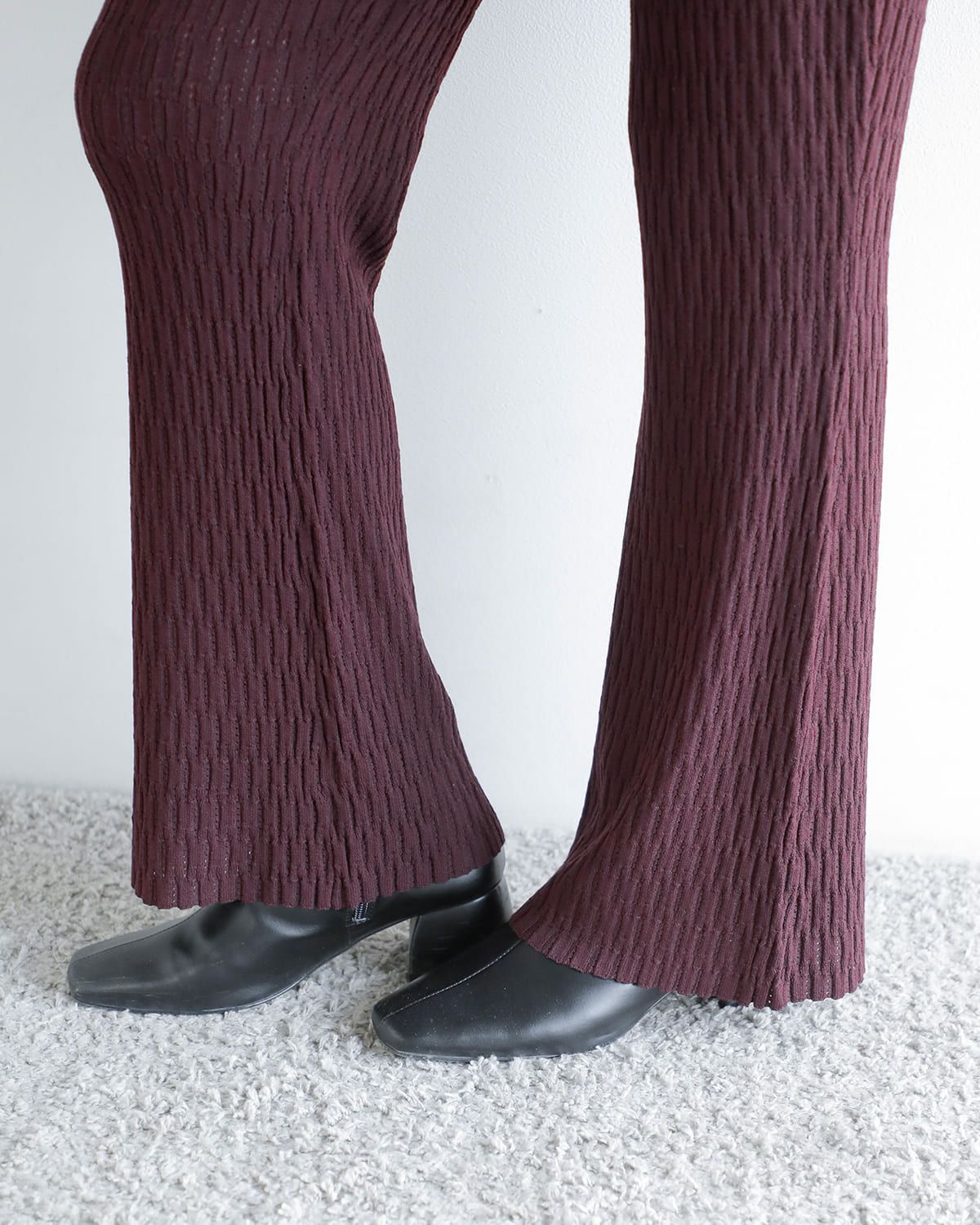 50%OFF】anuke アンヌーク ニット フレア レギンス “Knit Flare
