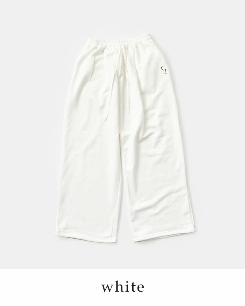 CLANE クラネ ロゴ スウェット タック ワイド パンツ “LOGO SWEAT TUCK