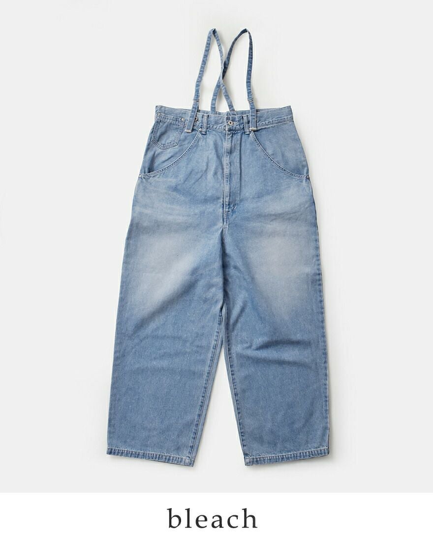 Johnbull ジョンブル デニム エンジニア オーバー サスペンダー パンツ