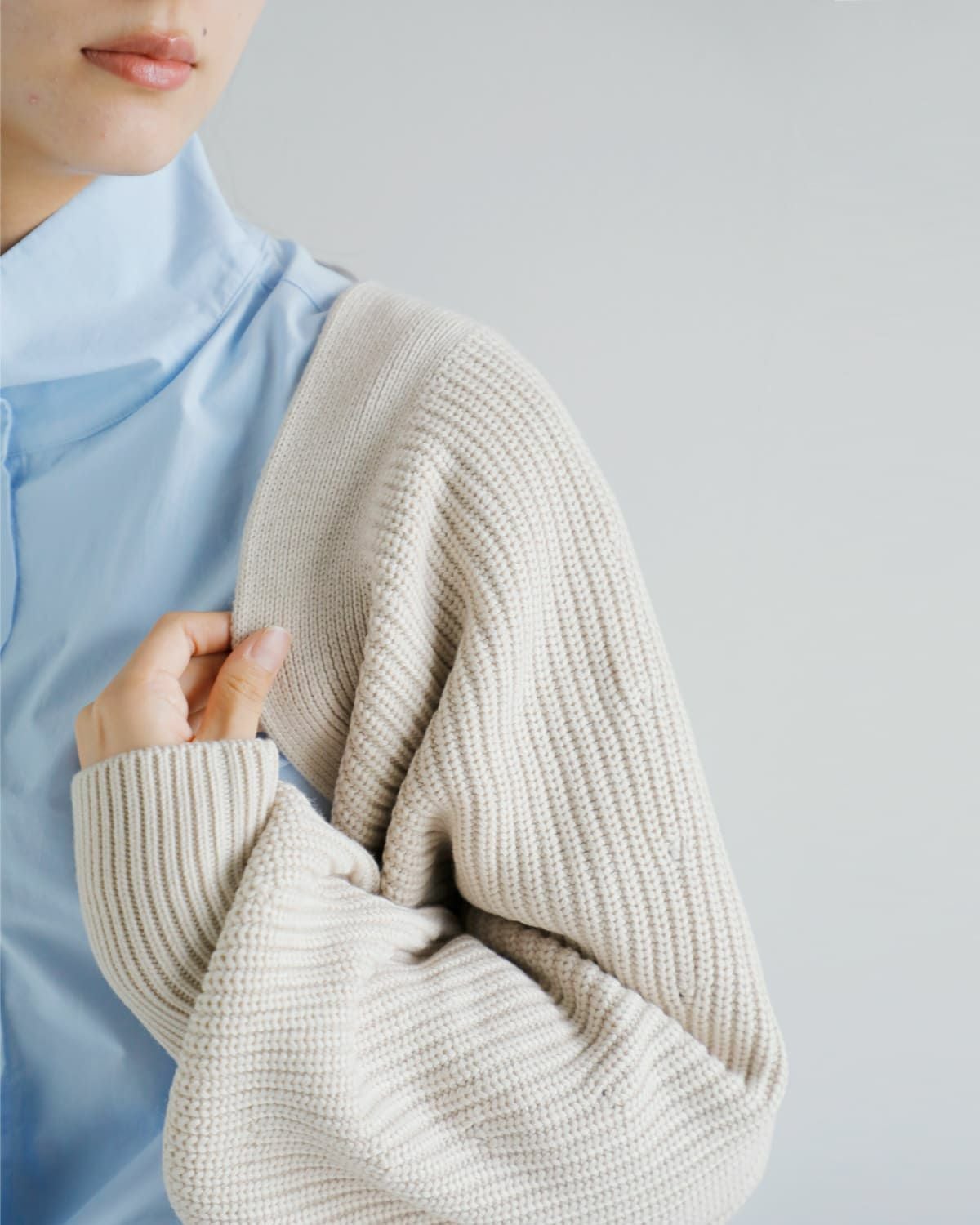 40%OFF】MANOF マノフ ボリューム スリーブ ニット ボレロ 89106-2022