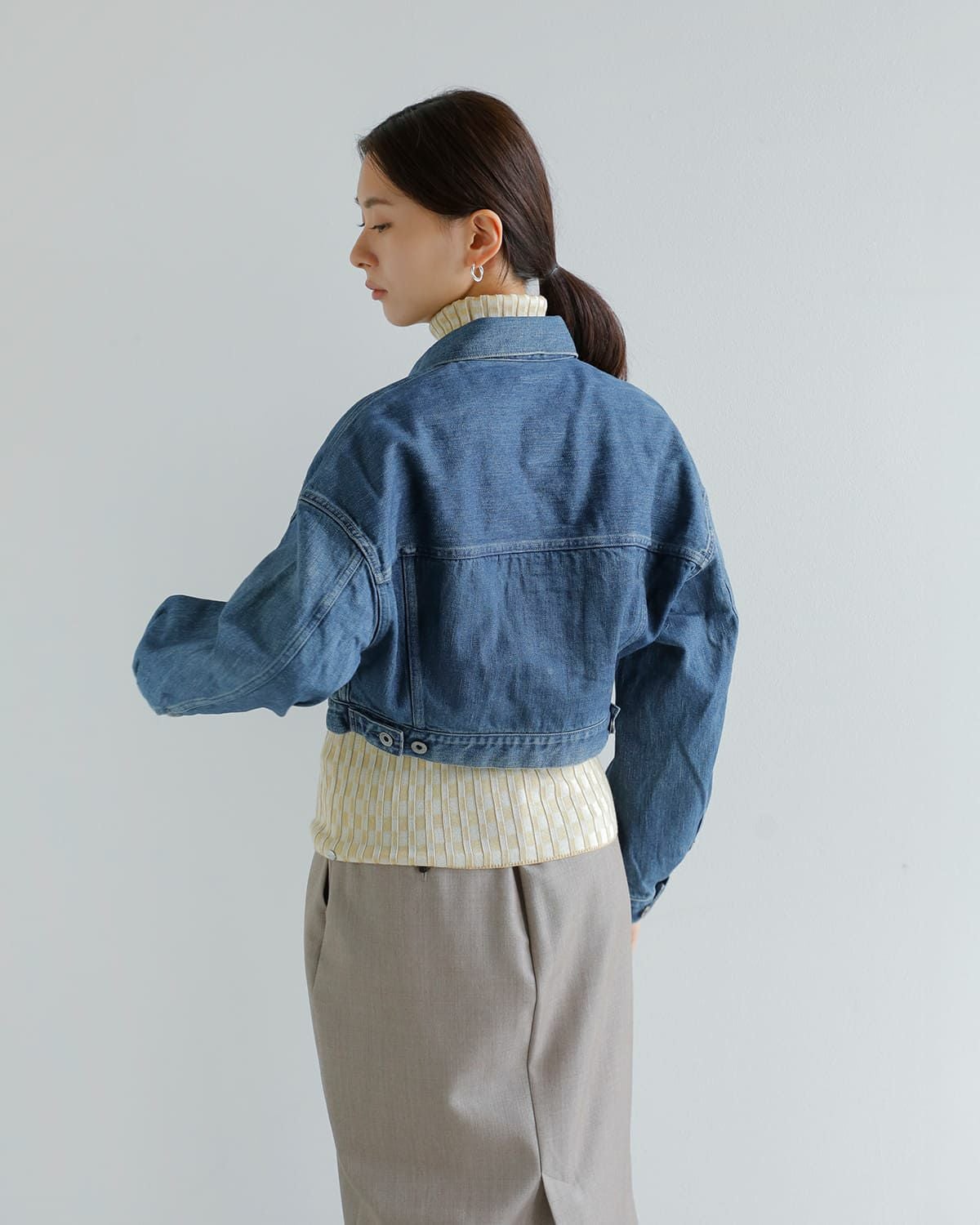 KURO クロ セルビッチ クロップド トラッカー ジャケット “SELVEDGE