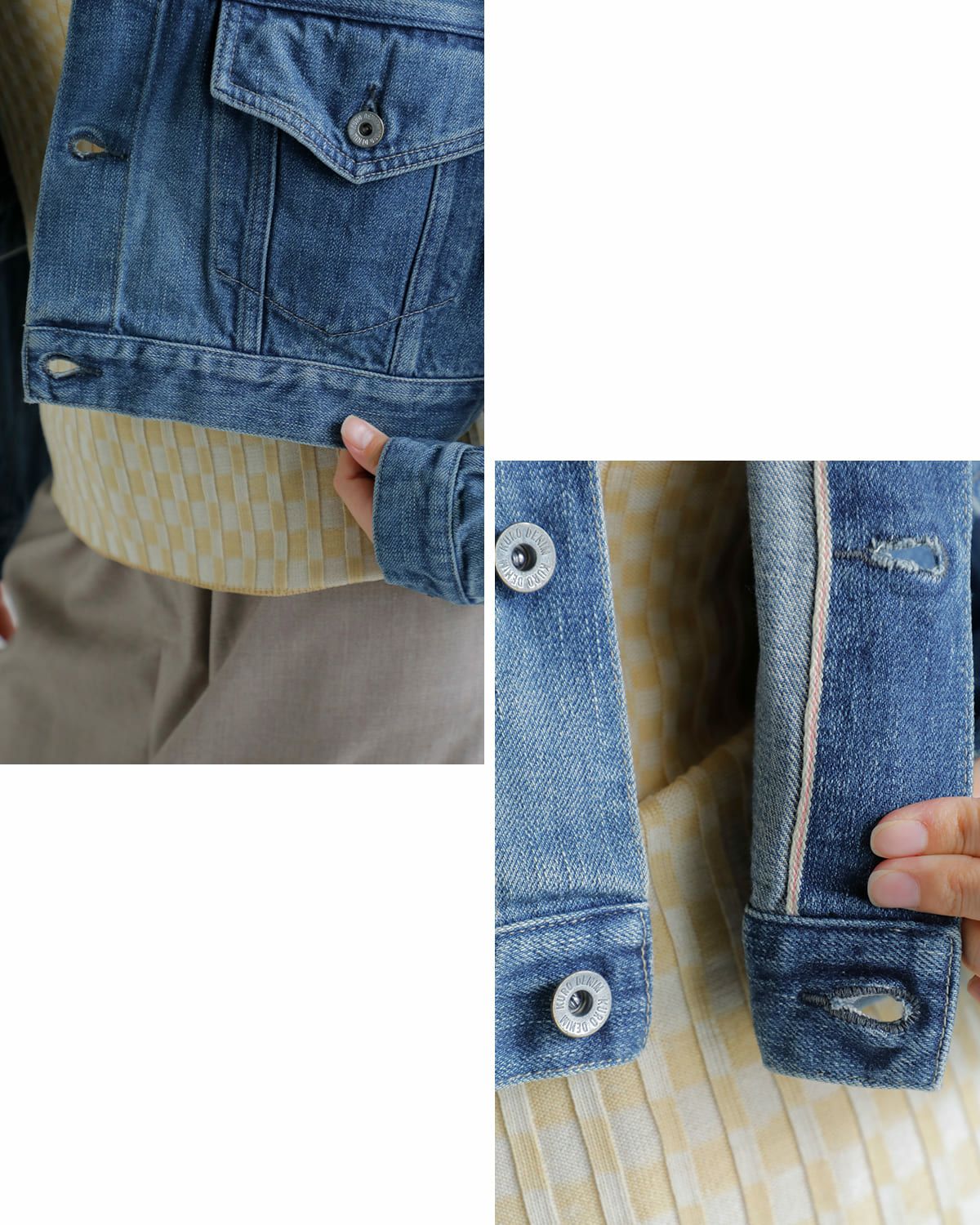 KURO クロ セルビッチ クロップド トラッカー ジャケット “SELVEDGE