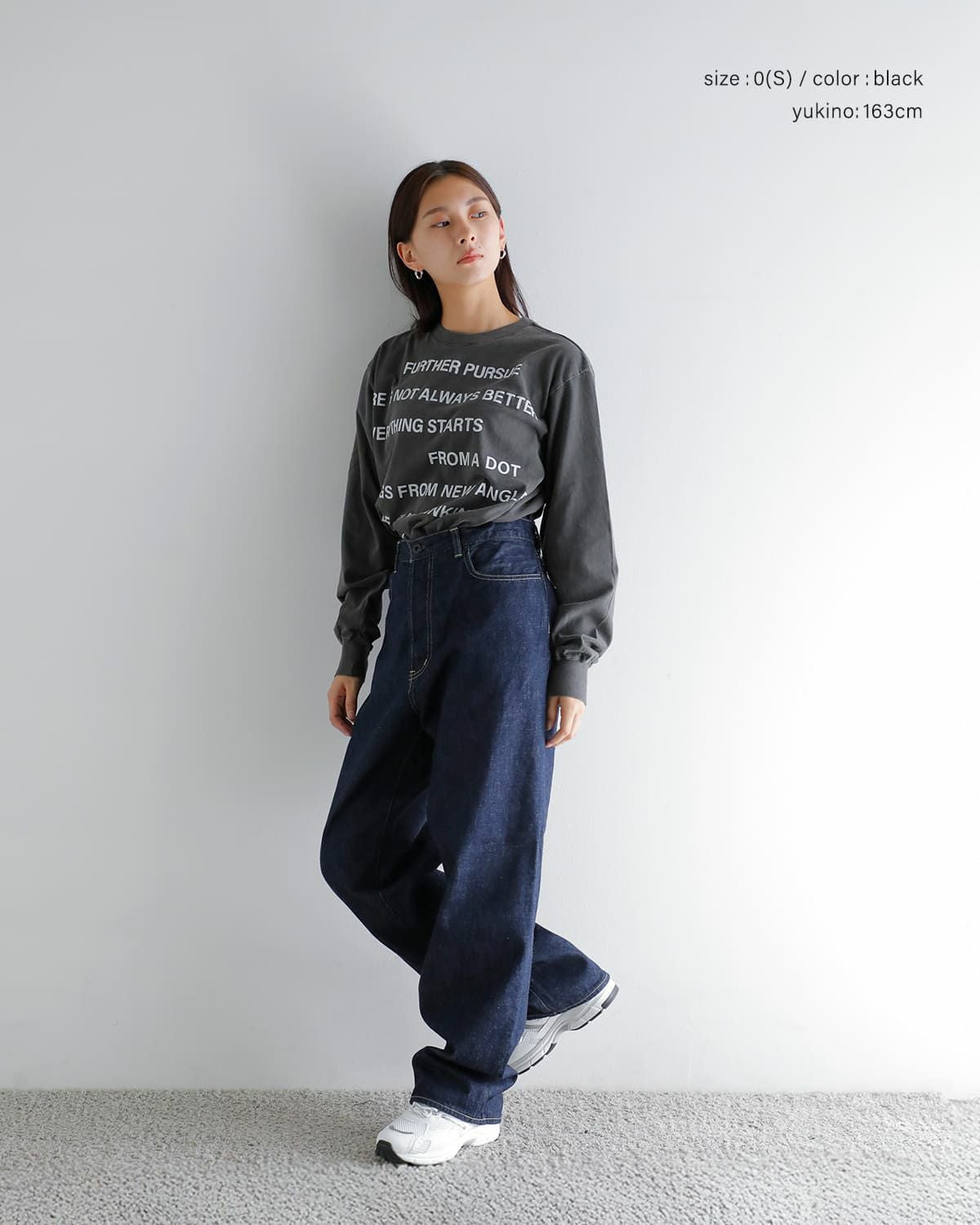 KURO クロ ラウンド シェイプ ダイ ロングスリーブ Tシャツ “17