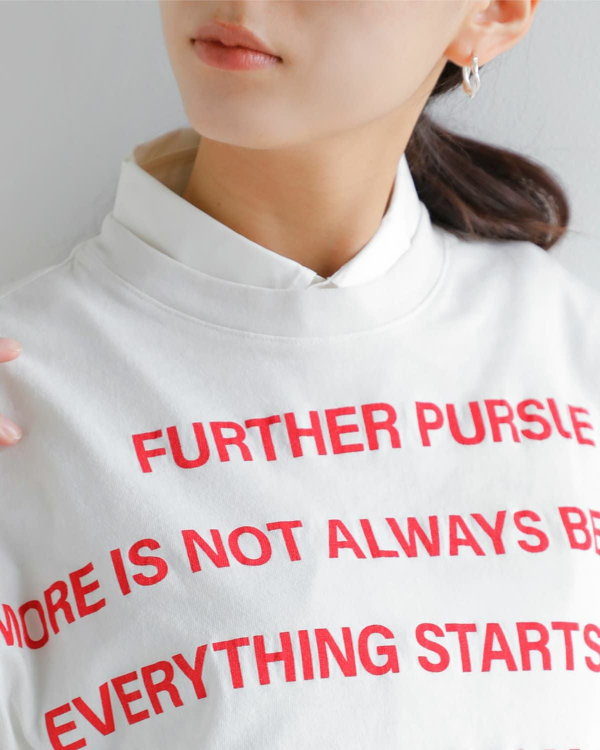 KURO クロ ラウンド シェイプ ダイ ロングスリーブ Tシャツ “17