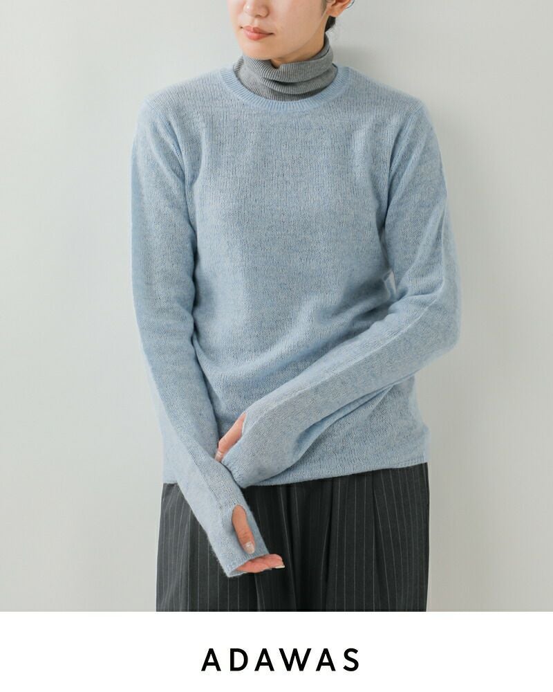 50%OFF】ADAWAS アダワス シアー カシミヤ セーター adws-501-36-fn