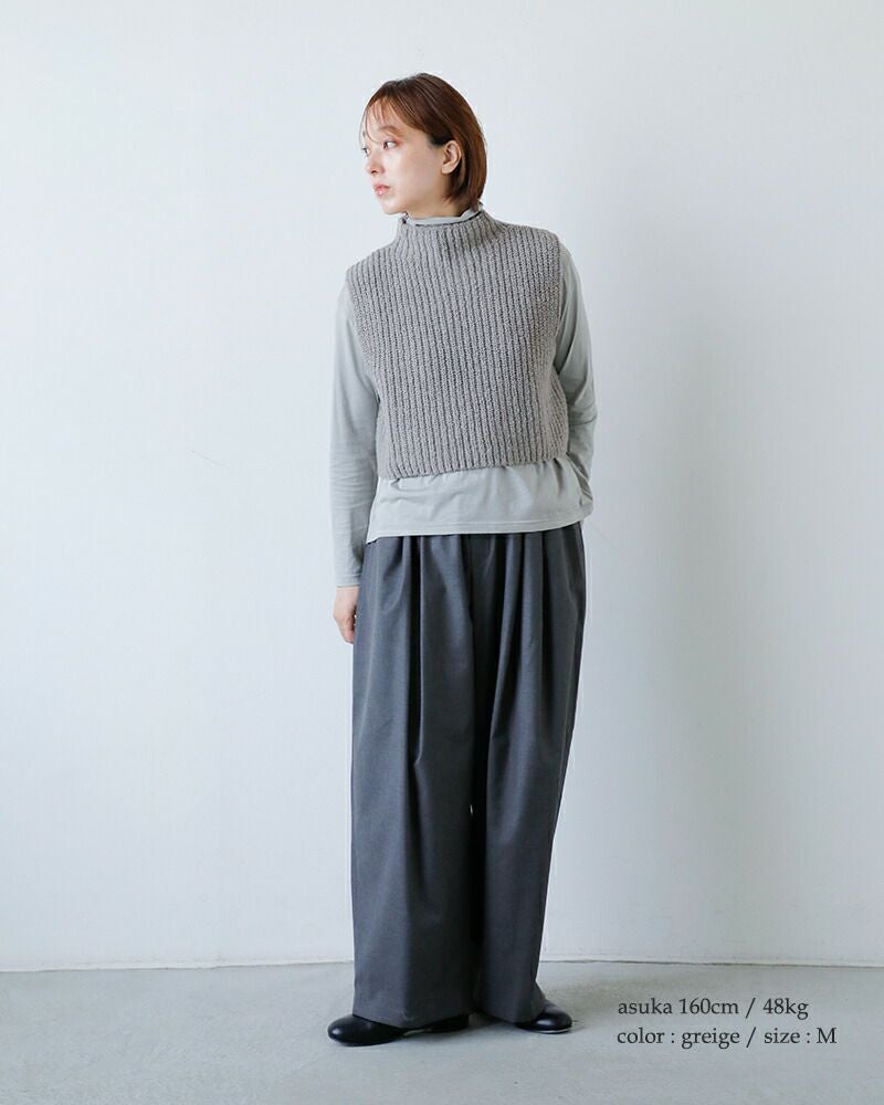 evam eva ウールニットベスト E244K001 サイズM ベスト 24AW チャコールグレー レディース エヴァムエヴァ【中古】6-0126T♪ 楽天市場】evam eva エヴァムエヴァ ベストの通販