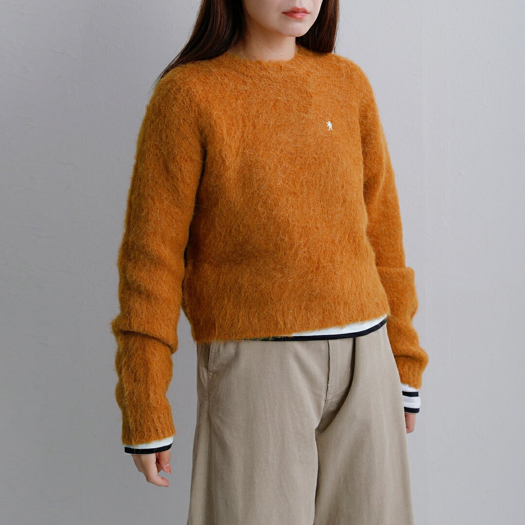 ジムフレックス Gymphlex アルパカ シャギーニット クルーネック プル