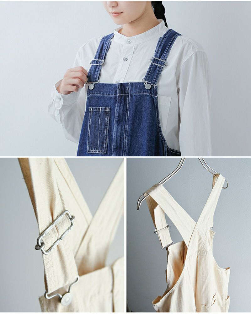 専用★★tumugu ツムグ キナリヘリンボーンオックス/デニム サロペット tumugu ツムグ キナリヘリンボーンオックス/デニム サロペット tb25328