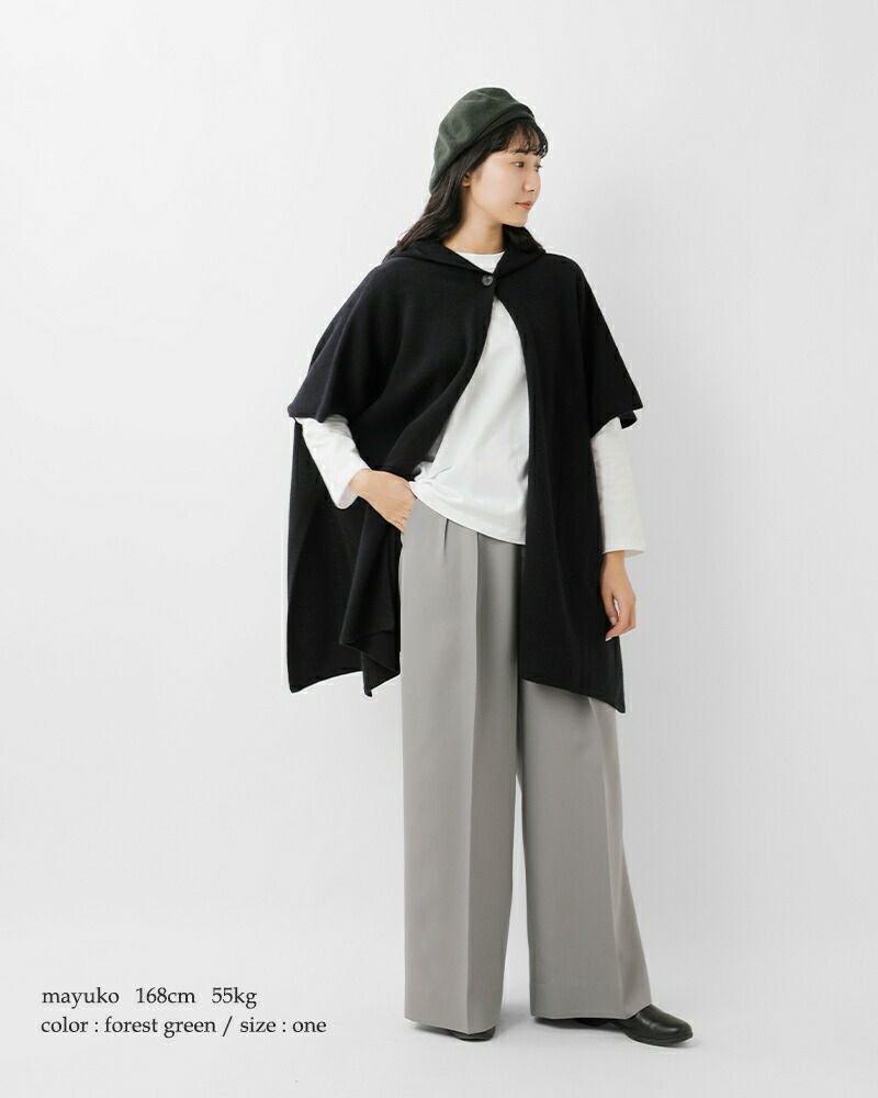 50%OFF】chisaki チサキ ウール カシミア ベレー帽 “Tent” tent-mn