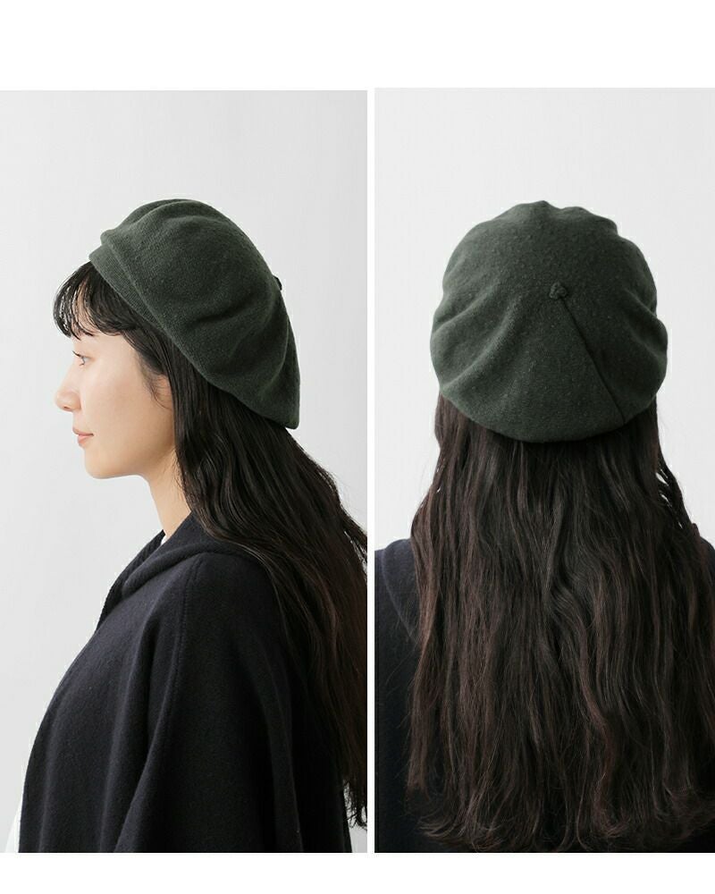 クーポン対象】【50%OFF】chisaki チサキ ウール カシミア ベレー帽