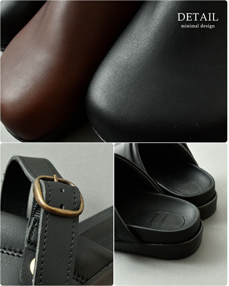 tumugu ツムグ ×hcubuch フーブ カウレザー サボ サンダル “koppe