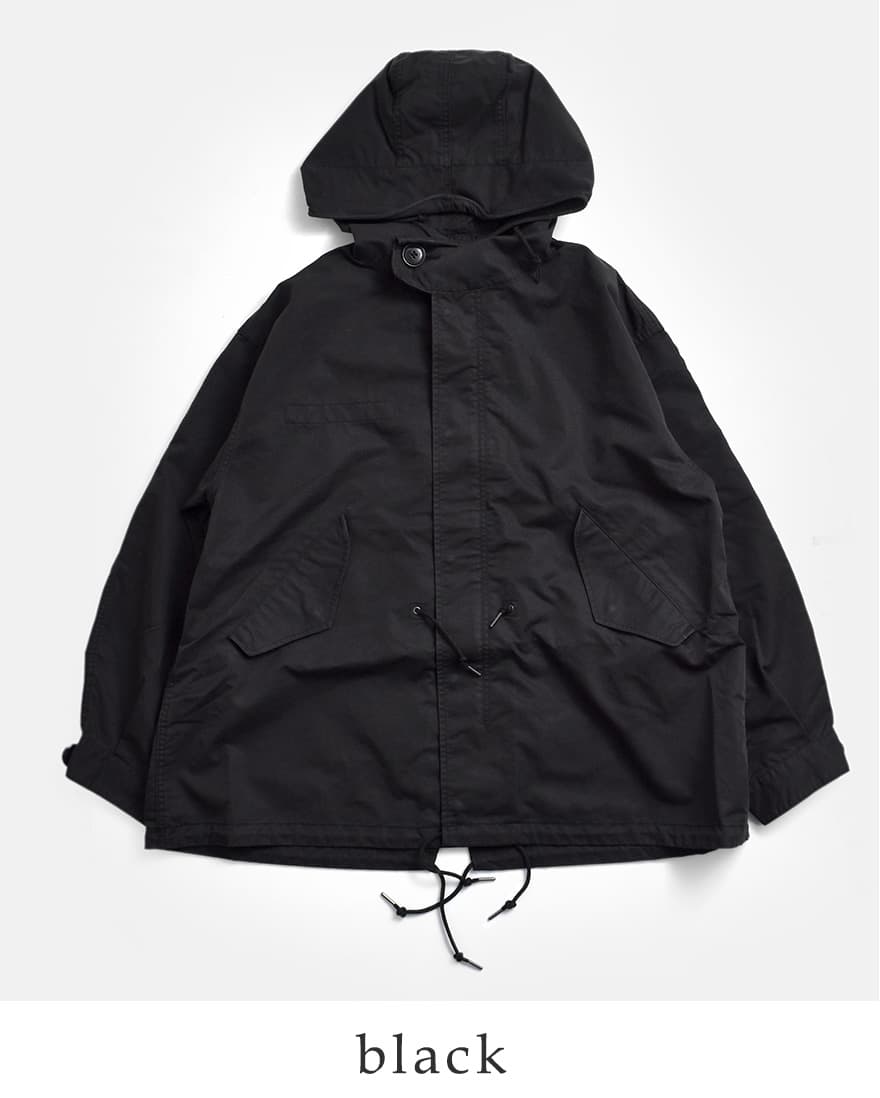 美品⭐︎23区 オンワード樫山 2wayモッズコート 黒 44(LL.XXL) kha:ki カーキ Aライン ミドル モッズコート NEW TYPE-51 PARKA