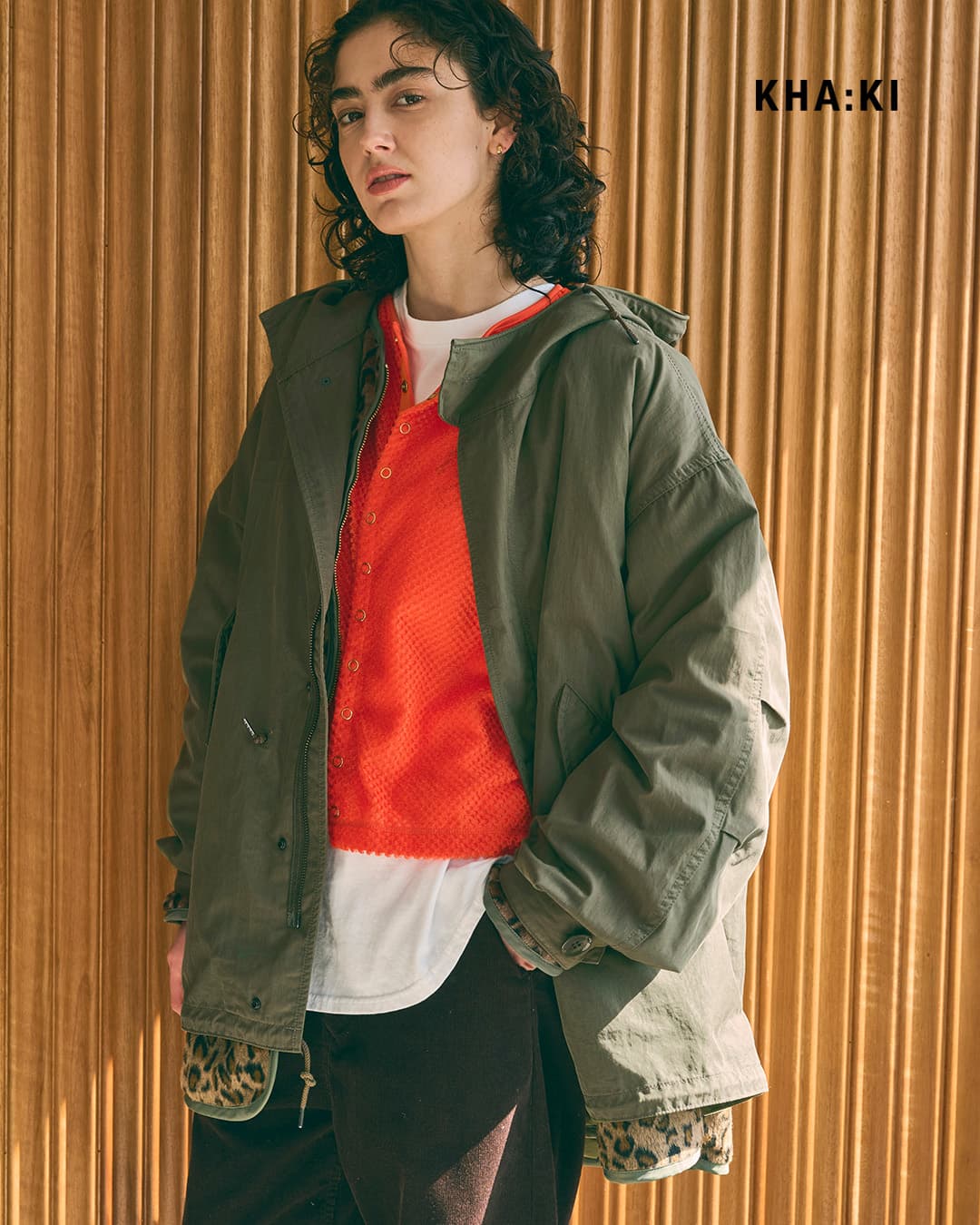 kha:ki カーキ Aライン ミドル モッズコート NEW TYPE-51 PARKA