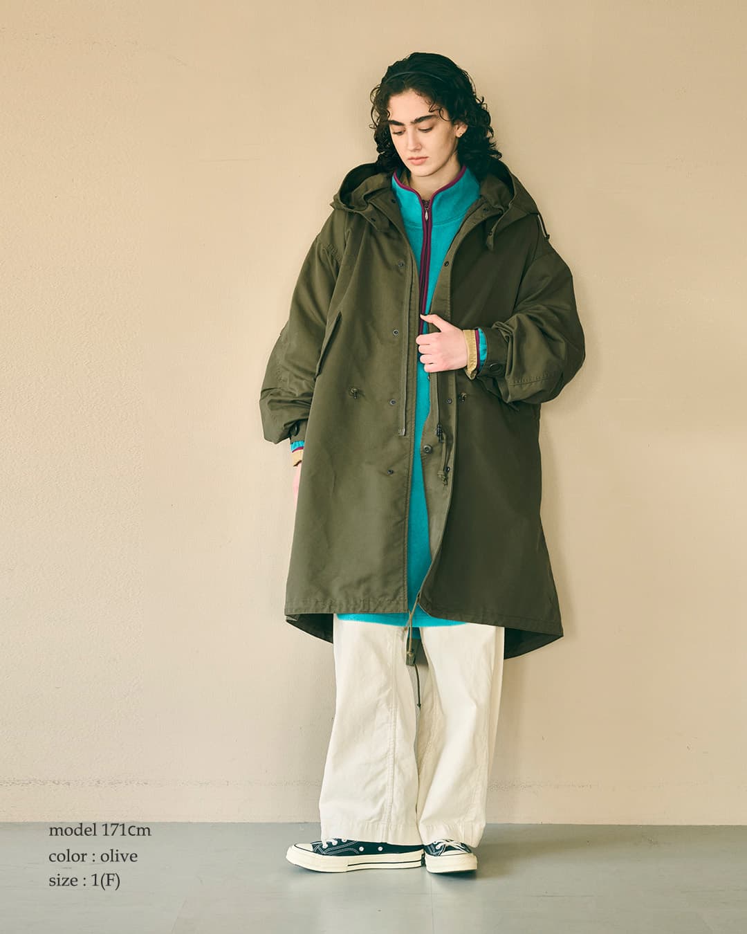 クーポン対象】kha:ki カーキ ロング モッズコート NEW TYPE-65 COAT