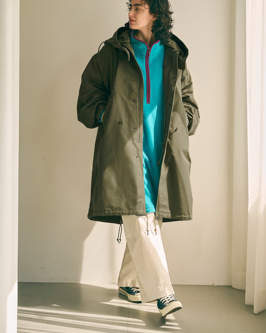 kha:ki カーキ ロング モッズコート NEW TYPE-65 COAT mil25fjk3065