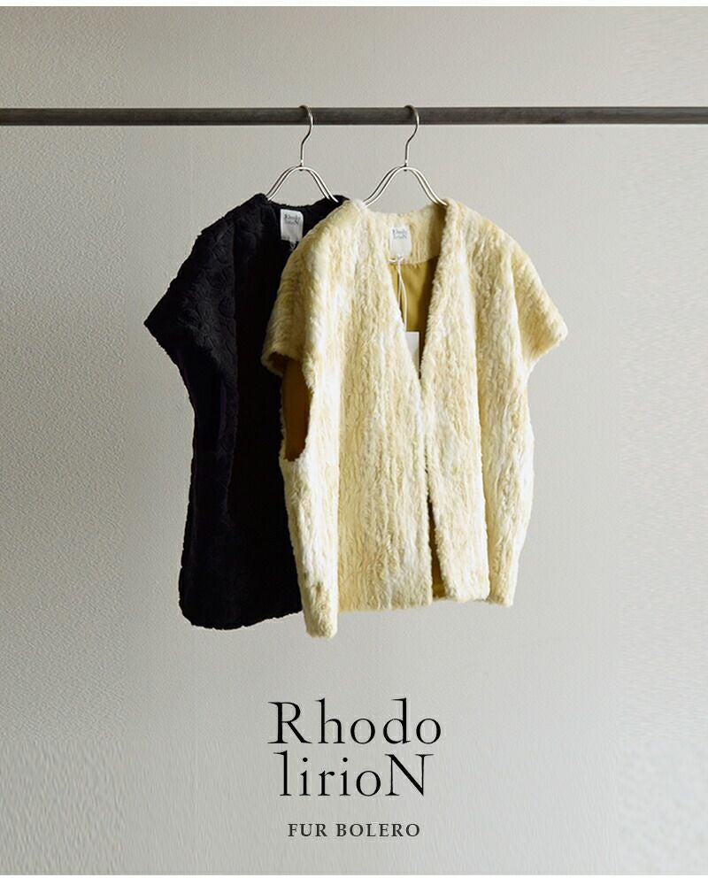 60%OFF】RHODOLIRION ロドリリオン オリジナル刺繍 ファー ボレロ “Fur