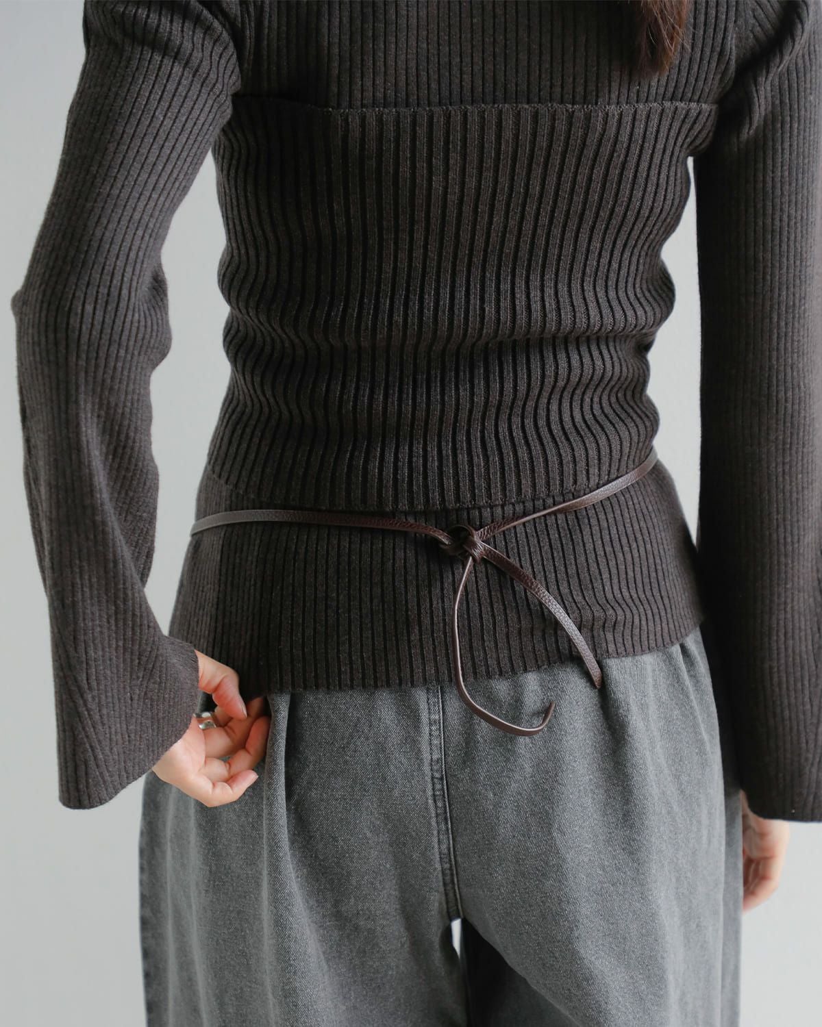 anuke アンヌーク エコレザー ウエスト ミニ ポーチ “Ecoleather Waist