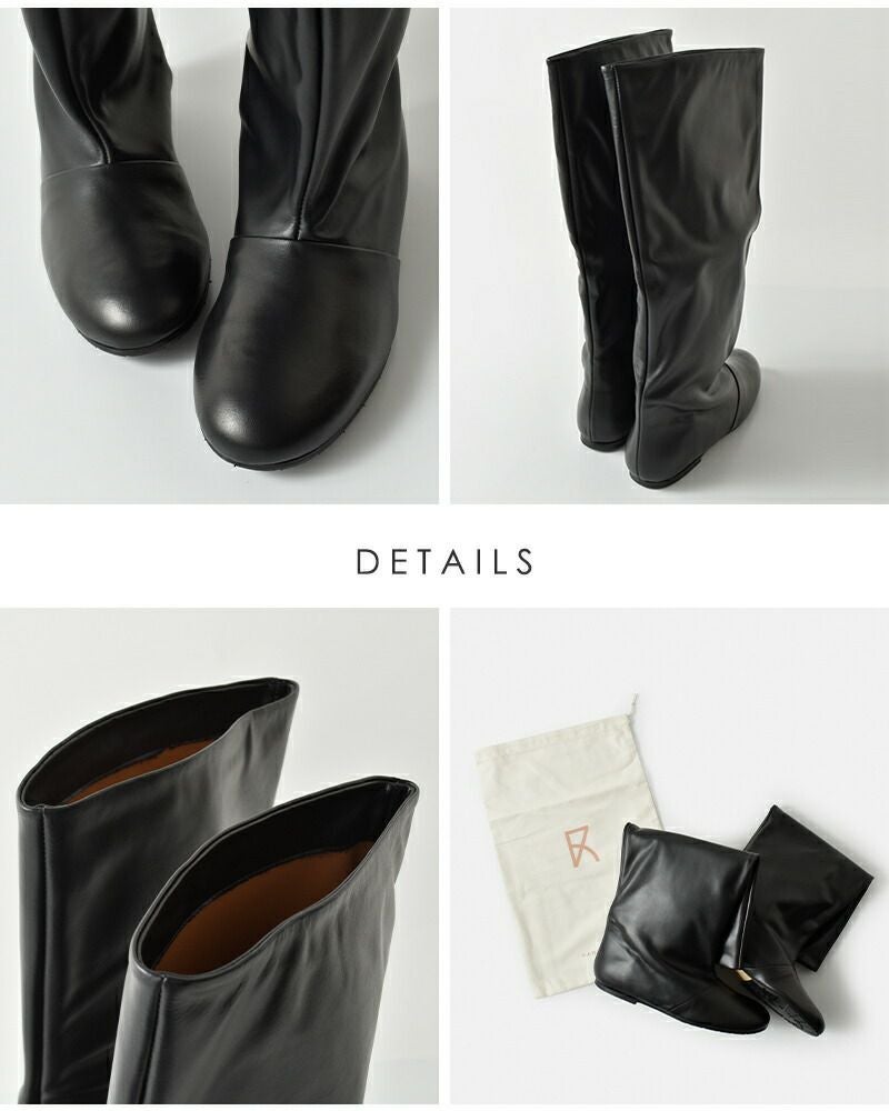 60%OFF】FABIO RUSCONI ファビオルスコーニ レザー ロング ブーツ 3208