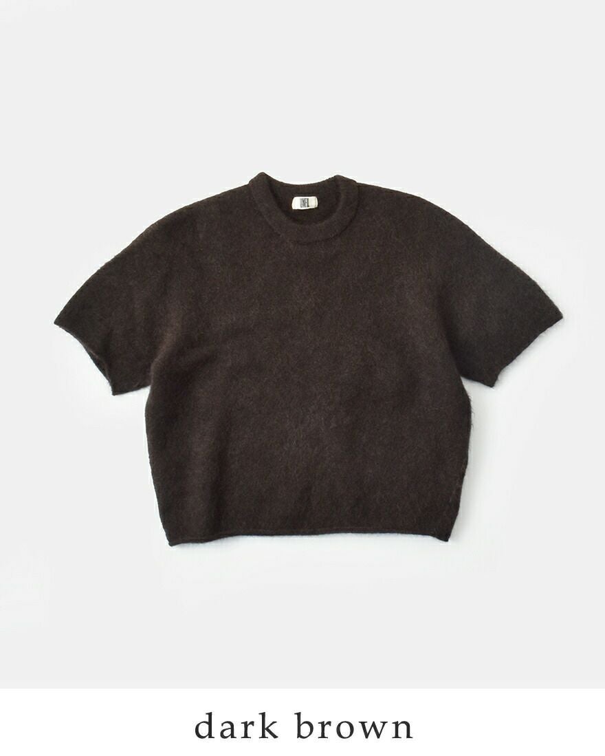 新品25aw UNFIL アンフィル　スーパーキッドモヘア半袖プルオーバー クーポン対象】【40%OFF】unfil アンフィル ストレッチ スーパー