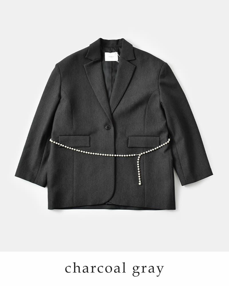 50%OFF】MANOF マノフ パールベルト ジャケット 89103-0392 レディース