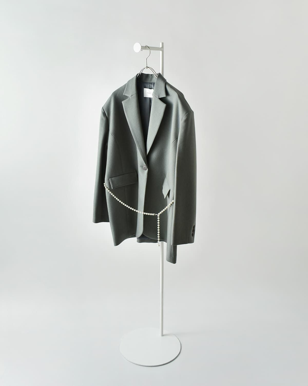 30%OFF】MANOF マノフ パールベルト ジャケット 89103-0392 レディース