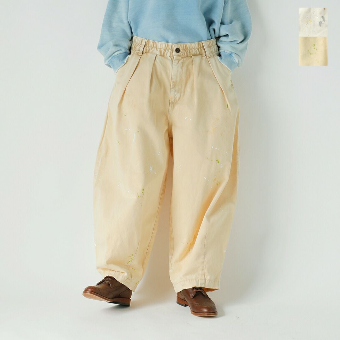 ポポチャン 　アイボリーサイズ2　サーカスパンツ tsuzuli ツヅリ コットン チノ リメイク サーカスパンツ “tsuzuli MADE