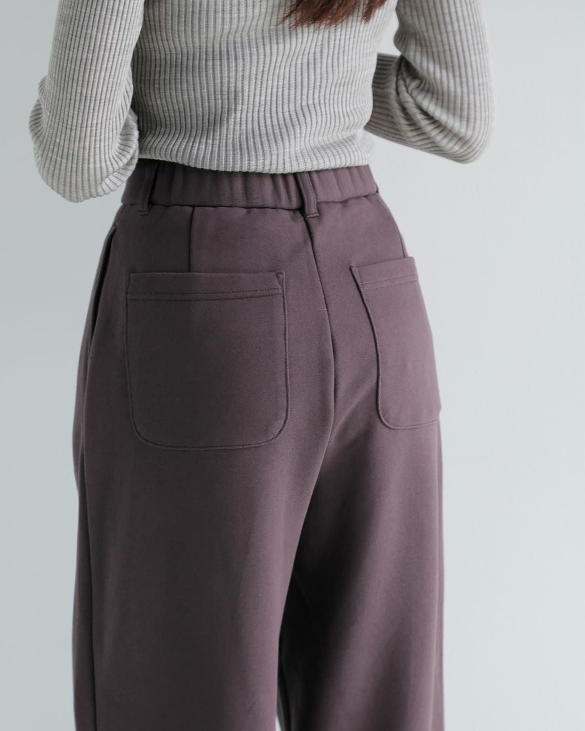 CLANE クラネ ツータック スウェット パンツ 19110-7262-kk レディース