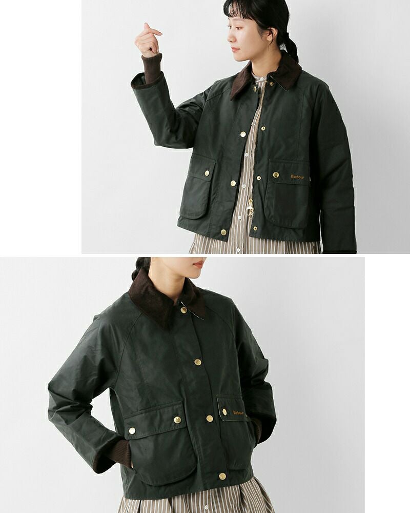 Barbour バブアー クロップド ビードネル ワックス ジャケット