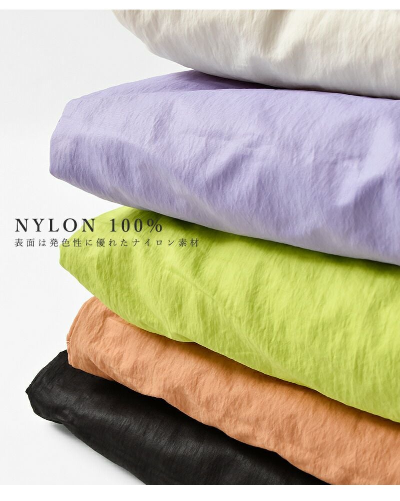 リミフゥFeather Nylon 2 Way Muffler B 30%OFF】miffew ミフュー リバーシブル ダウン マフラー “REVERSIBLE
