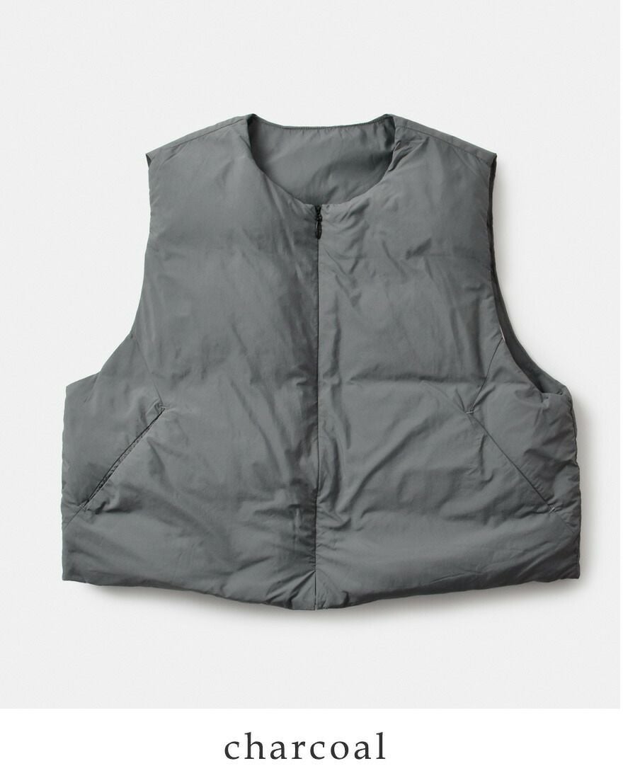30%OFF】miffew ミフュー カラーレス ダウン ベスト “COLLARLESS DOWN