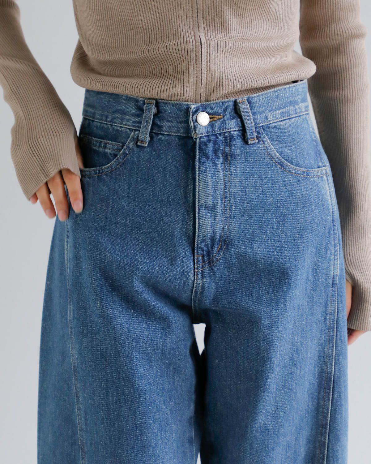 anuke アンヌーク パネル ルーズ デニム パンツ “Panel Loose Denim