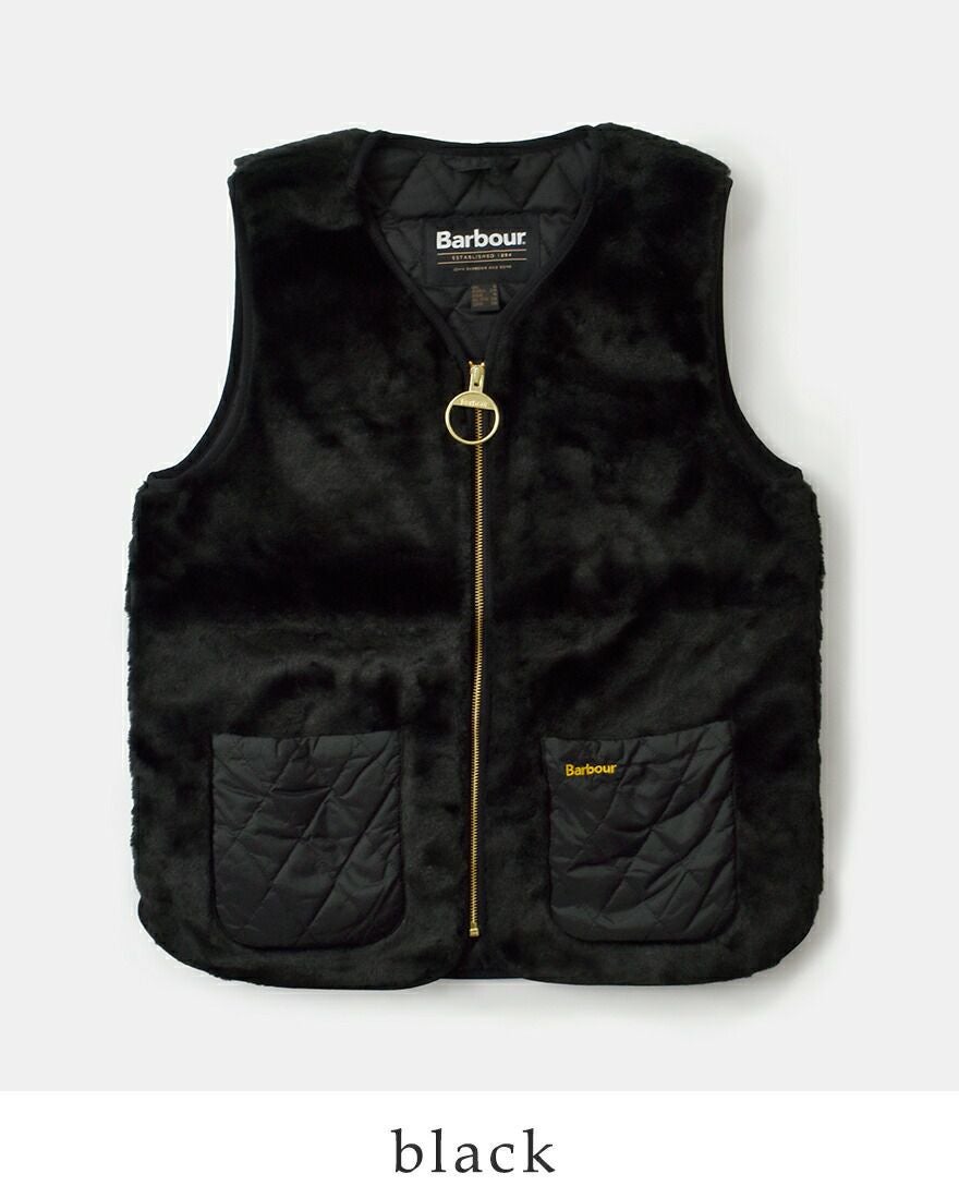 Barbour バブアー カリン フェイクファー ジレ “KARIN FAUX FUR GILET