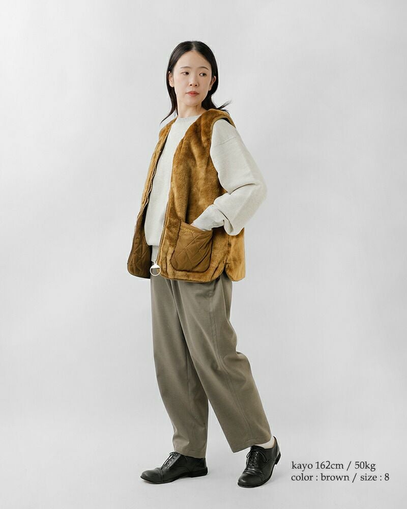 Barbour バブアー カリン フェイクファー ジレ “KARIN FAUX FUR GILET