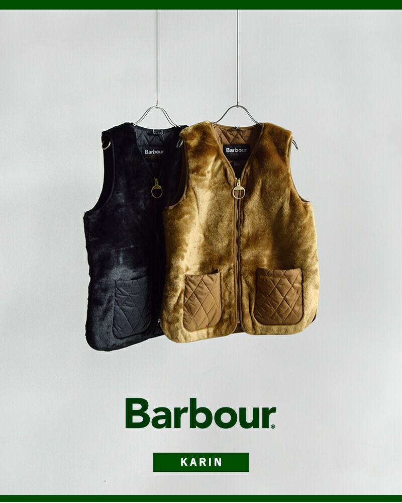 Barbour バブアー カリン フェイクファー ジレ “KARIN FAUX FUR GILET