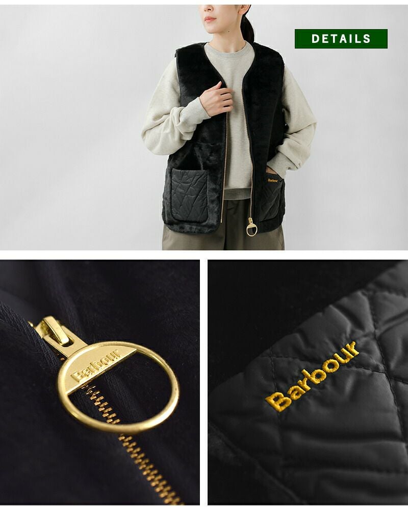 Barbour バブアー カリン フェイクファー ジレ “KARIN FAUX FUR GILET