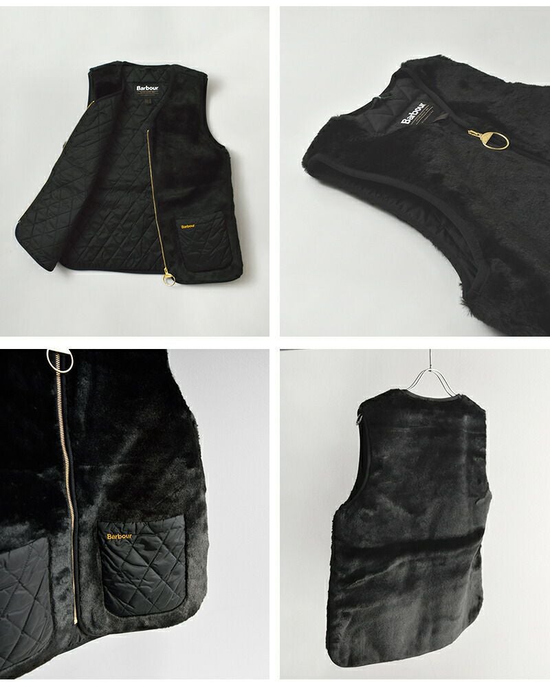 Barbour バブアー カリン フェイクファー ジレ “KARIN FAUX FUR GILET