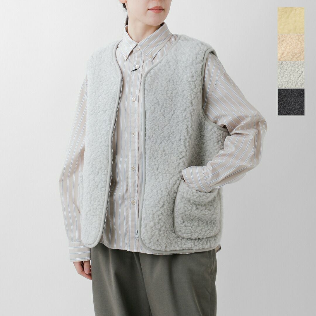 処分　西川リビング　マフロン　naturas mouflon 40%OFF】Mouflon Mouflon ムフロン ムフロン ウール パイル ジップ